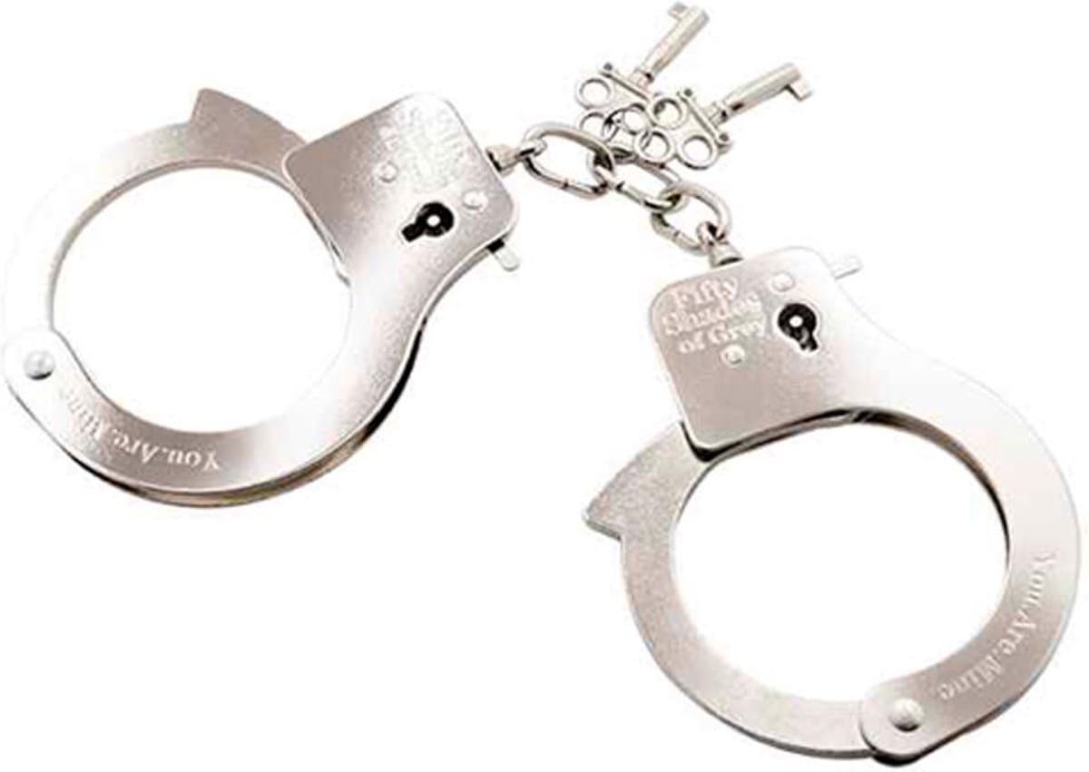 Fifty Shades of Grey You are mine - Metalen Handboeien - Zilver — afbeelding 1