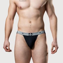 MM Sports The Original Swimmer/Jogger Jockstrap 1 inch Black - MAAT XL - Heren Ondergoed - Jockstrap voor Man - Mannen Jock — thumbnail 9