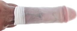 BamBella® - Erotische Heren Penis ondergoed panty kant stof wit hoes sleeve — thumbnail 3