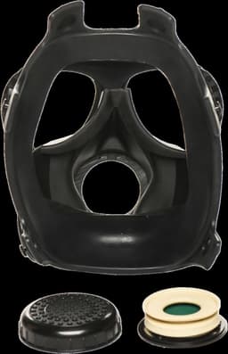 XR Brands - Inhaler Gas Masker Met Fles - Zwart & Wit — thumbnail 10