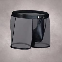 LekkerStout 2-Pack BDSM Boxershorts - Open Kruis - Zwart/Rood - Sexy Herenlingerie | M | LS266 — thumbnail 5