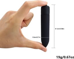 CHPN - Mini vibrator - Bullet vibrator - Kleine vibrator - Mini bullet vibrator - Zwart - Discreet verzonden - Erotiek - Cadeau - G-spot - Stimulatie - Unisex — thumbnail 2