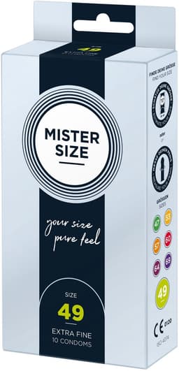 MISTER SIZE 49 Ultra Dunne S condooms (10 pack) — thumbnail 1