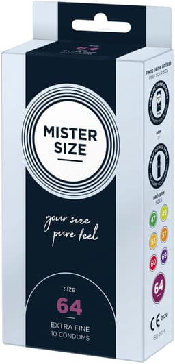 MISTER SIZE 64 Ultra Dunne XXL condooms (10 pack) — thumbnail 2