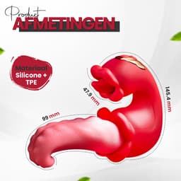 Mond & Zachte Tong Vibrator voor Vrouwen Tong Vibrator met Lick-beweging – 10 Tongstanden & 10 Vibratiestanden – Waterdicht – Clitoris Stimulator – Vibrators voor Vrouwen en Mannen — thumbnail 3