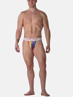 WOH heren microfiber G-string rainbow multi — thumbnail 5