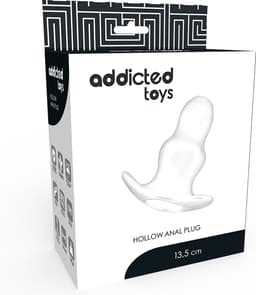 ADDICTED TOYS | Addicted Toys Big Hollow Tunnel Butt Plug - 13cm Translucent | Sex Toy for Couples | Sex Toy | Buttplug | Anal Plug — thumbnail 5