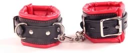 Premium lederen handboeien - BDSM Bondage - Gespsluiting - Ketting tussenstuk - Zeer goede kwaliteit - One size — thumbnail 5