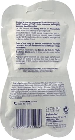 NIVEA Essentials Voedend Honing Masker - 2 x 7,5 ml - Gezichtsmasker — thumbnail 3