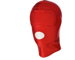 Kiotos - BDSM Hood Classic Met 1 Gat - Rood