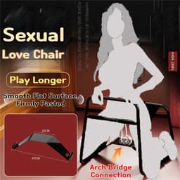 Norvia - Seks Stoel - BDSM - Standjes En Posities - Seks Meubel - Bounce - Luxe Materialen - Met Rugleuning - Draagbaar - Zwart — thumbnail 5