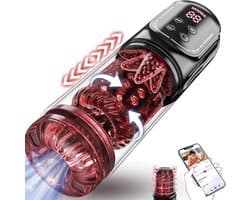 Daity Masturbators & Penispompen — Seksspeeltjes voor mannen: Draagbare, realistische vaginastimulator met 7-in-1-functionaliteit — Stoten, roteren, zuigen, likken en strelen — Intimiteitsproducten voor volwassenen — Vacuümpompen & vergroters