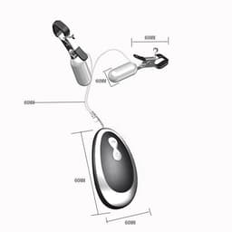 OUYLAF tepelklemmen - tepelklemmen met ketting - tepelklemmen viberend - tepelklemmen voor mannen - Vibrerende tepelklemmen - BDSM - 20 frequenties - Unisex — thumbnail 5