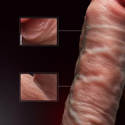 Velmio Dildo Met Zuignap en Vibrator - Telescopisch - Realistische Siliconen Dildo - Verwarmde Stotende Dildo - Met Afstandsbediening -Anaal/Vaginaal gebruik - Gay Hetero Sex Toys - 22cm Lang — thumbnail 5