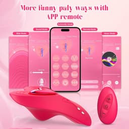 Oneay Clitoris vibrator Vibrerende Slip voor Vrouwen – Mini Kogelvibrator met Afstandsbediening & App – 10 Vibratiestanden – Draagbare Vibrator voor Stellen – Seksspeeltje - Rood — thumbnail 3