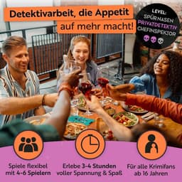 Moordspel Diner - Crime Dinner - Spannende Avond - 4-6 Spelers - Standaardeditie - Lila — thumbnail 5