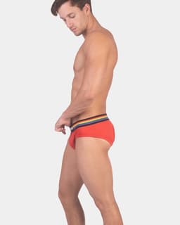 Barcode Berlin Multipack 1x Backless Brief Pride Red + 1x Pride Harness White - MAAT L - Erotisch Heren Ondergoed - Slip voor Man - Sexy mannen Slip — thumbnail 5