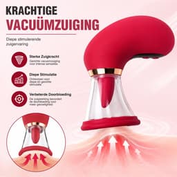 STHER Nipple & Clit Sucker met APP– Vibrator voor Vrouwen – Tepelzuiger & Clitoris Stimulator – App-gestuurd – 5-in-1 Seksspeeltje – Waterproof — thumbnail 3