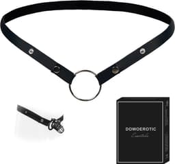 DOWO® - Chastity Cage Waist Strap - Kuisheids Riem - Belt voor Peniskooi - Zwart — thumbnail 1