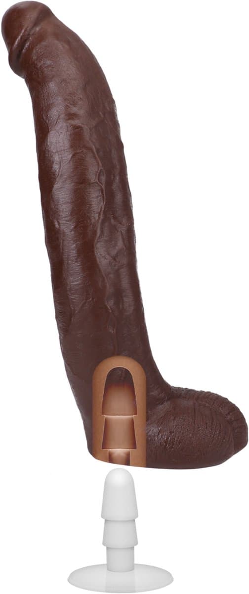 Brickzilla Realistic Ultraskyn Dildo 13 / 33 Cm Chocolate — afbeelding 1
