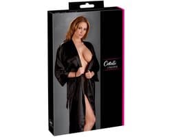 Cottelli Collection – Kimono Non-Transparant Uitdagen en Stijlvol – Maat S/M – Zwart