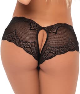 Mapalé Sexy Kantloze Boyshort - Zwart - Maat L/XL — thumbnail 4
