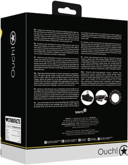 Open Mouth Gag Head Harness with Plug Stopper - Black — thumbnail 6
