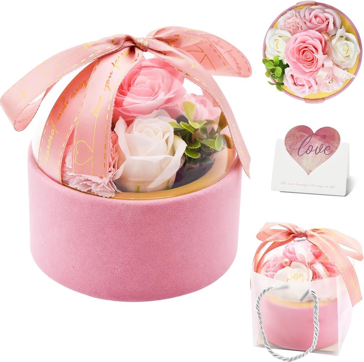 7 Eeuwige Rozen in Luxe Geschenkdoos - Geurende Kunstbloemen, Romantisch Valentijnscadeau — afbeelding 1