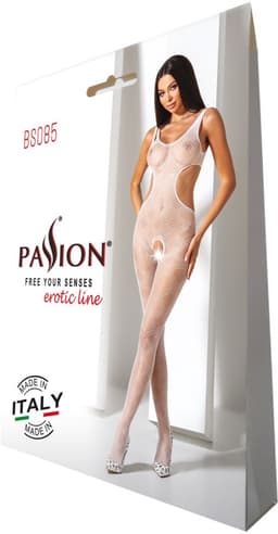 PASSION WOMAN BODYSTOCKINGS | Passion Woman Bs085 Bodystocking - White One Size — thumbnail 5