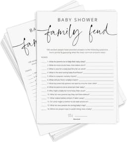 50 Baby Voorspelling Kaarten Babyshower Spel Neutraal - 14 Spellen Set — thumbnail 1