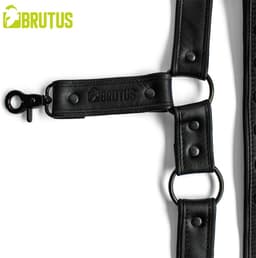 BRUTUS Leather Leg Harness Black-Black — thumbnail 4