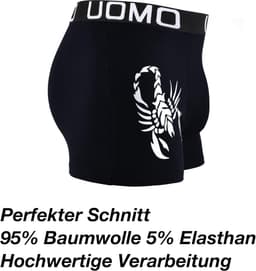 4-Pack Boxershorts Heren Katoen met Leuke Print - Comfortabele Zomer Ondergoed — thumbnail 5