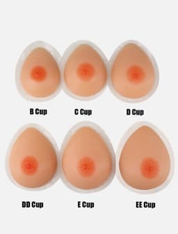 Zelfklevende Siliconen Borsten – Cup C– 800 gram- Borstprothese – Travestie, Crossdress & Cosplay –Nep Tieten-Nep Borsten- — thumbnail 6