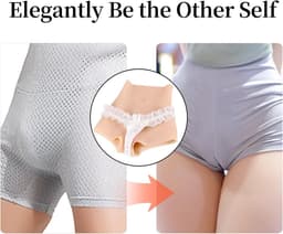 Realistische Siliconen Ondergoed voor Vrouwelijke Contouren - Boxer Shorts voor Transgender, Crossdressers en Cosplay — thumbnail 7