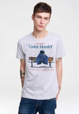 Sesamstraat Cookie Monster T-Shirt voor Heren en Dames - Blauw Graphic Shirt - Katoen — thumbnail 5