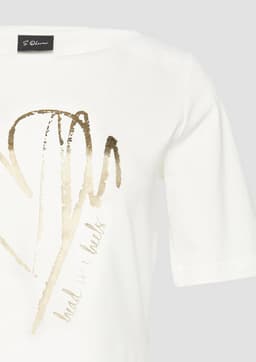 Dames T-Shirt met Hartjesdetails en Strikjes — thumbnail 5
