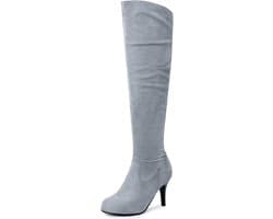 Dames Overknee Laarzen Hoge Hak Stijlvolle Lange Schacht