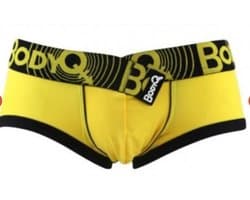 BodyQ Sexy Heren Boxershort – Geel & Zwart – Erotische Herenlingerie – Maat XL