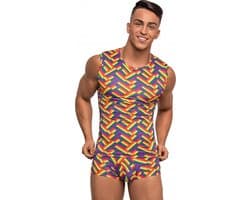 Male Power Fitness Tank - S multicolor M