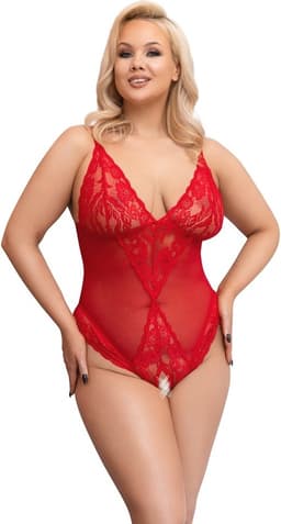 Crotchless Body Rood 4XL — thumbnail 1