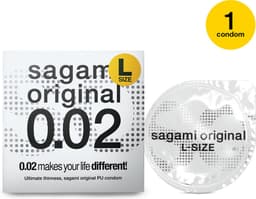 Sagami Original 0.02 L-size (2nd generation) ultradunne latexvrije condooms van polyurethaan — thumbnail 6