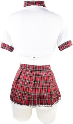 BamBella ® Sexy erotische uniform - Maat S/M - Schoolmeisje Rollenspel kleding outfit dames — thumbnail 4