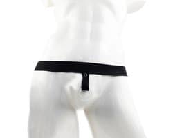 BamBella®- Sexy Lingerie Heren S/M- Zwart mannen ondergoed open kruis slip boxer short