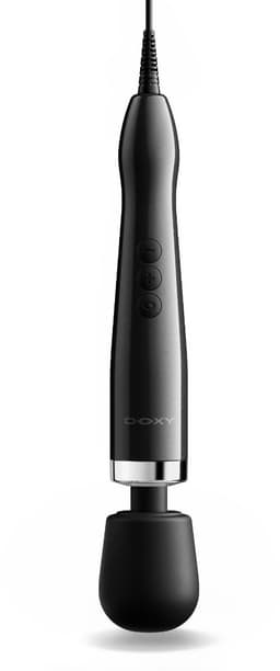 Doxy 2.0 - Die Cast Max Plug‑In - Wandmassager - Metaal - Zwart - Doxy 2.0 Wand Vibrator — thumbnail 3