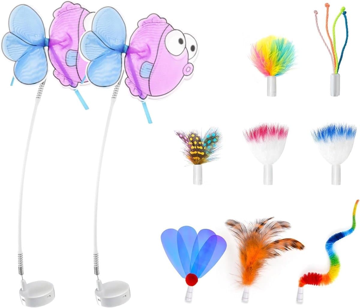5-in-1 verstopspel kattenspeelgoedaccessoires, 10-delig — afbeelding 1