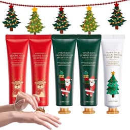 5-delige handcrèmeset met kersthandschoenen en dameshandcrème — thumbnail 1