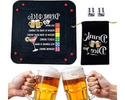 Drankspellen Volwassenen - Dobbelspel Feest - Interactieve Activiteit - Duurzaam Gebruik - 25 x 25 cm - Niet Gespecificeerd