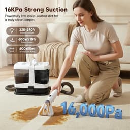 Cushion Cleaner, Device & Wet Vacuum Cleaner, Upholstery Cleaner, 600 W, Carpet Cleaner and Textile Cleaner, Wet/Dry - ShopVlot — thumbnail 2