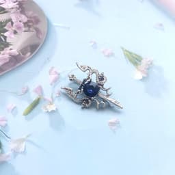 broche kristal dubbele draak revers pin mode kraag borstspeld vintage badge mantel pak rok klinknagels accessoires voor mannen tieners vrouwen, Mittel, Stras — thumbnail 3