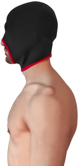 Brutus - Neoprene Blind Face Fucker Hood - Zonder Oogopeningen - Zwart/Rood — thumbnail 2